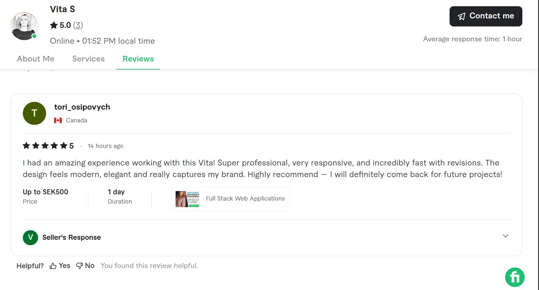 Kundomdöme 2 från Fiverr